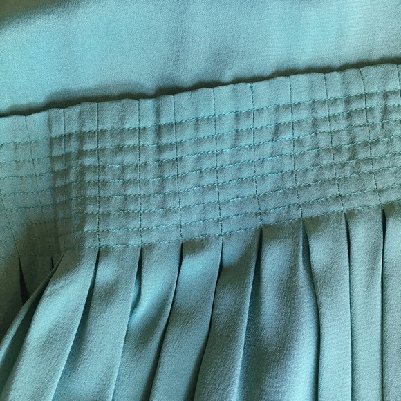 NWT Tibi 100% Tiffany Robins egg blue silk dress M - Picture 12 of 13